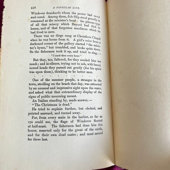1894 Antique Book: A Singular Life by Elizabeth Stuart Phelps, Grosset & Dunlap - Picture 8 of 12